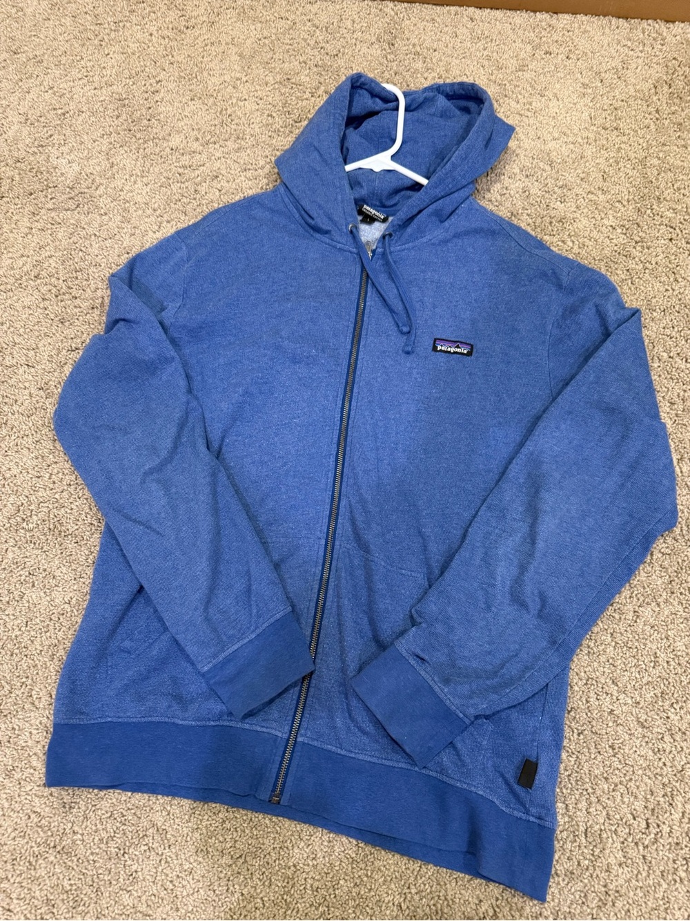Patagonia Men’s Royal Blue Full-Zip Hoodie Sweater